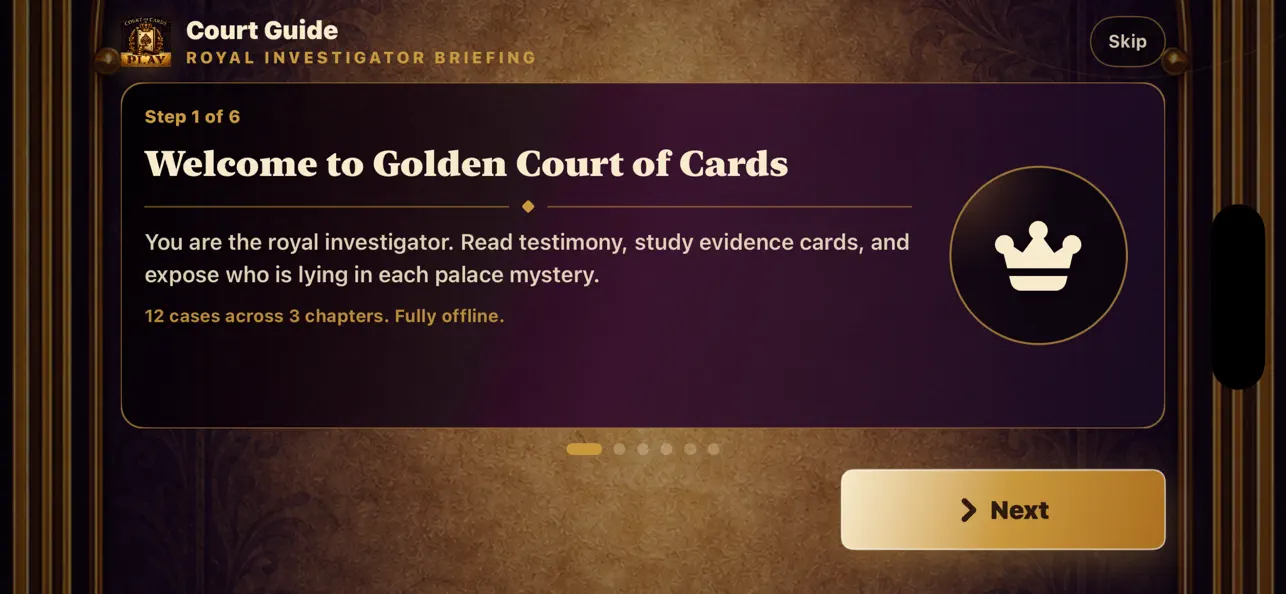 Golden Court of Cards