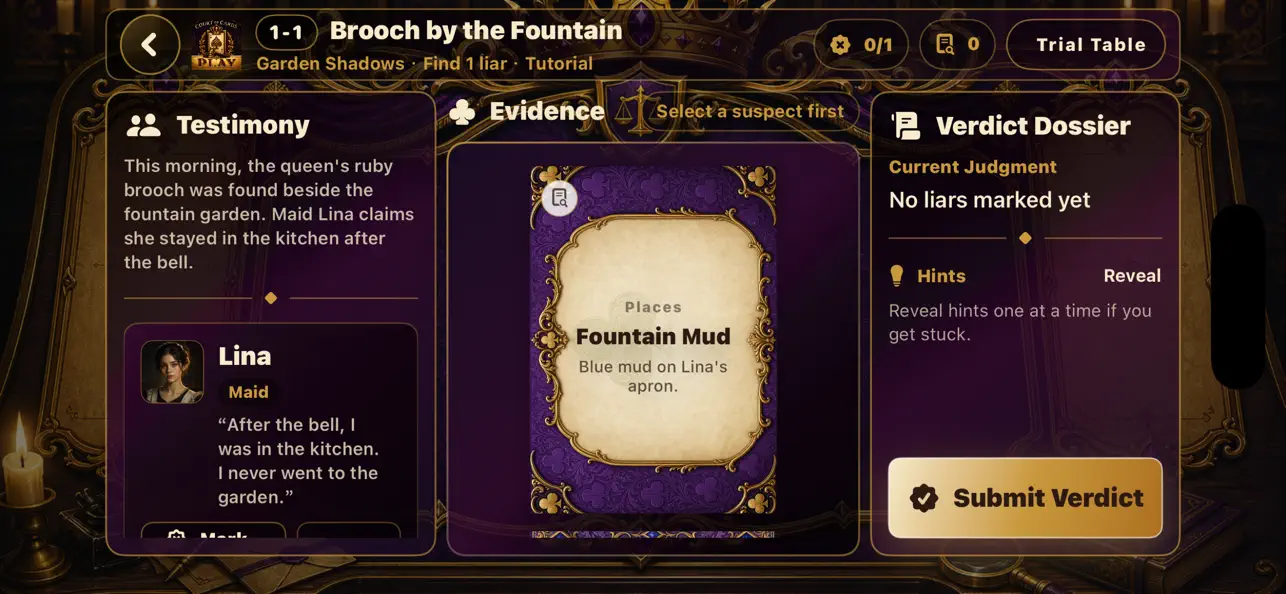 Golden Court of Cards
