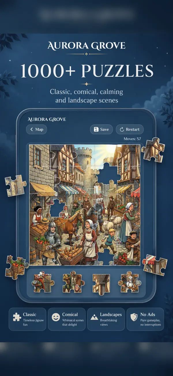JigScape Offline Jigsaw Puzzle