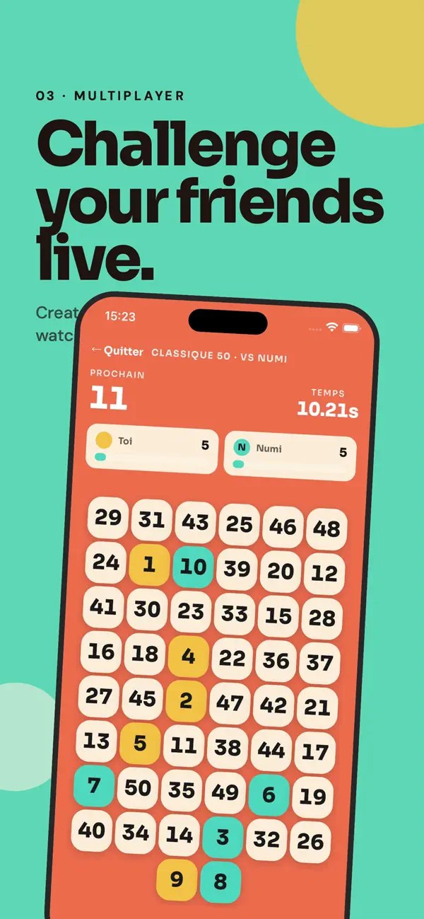 Tap 1-100 : Tap Numbers