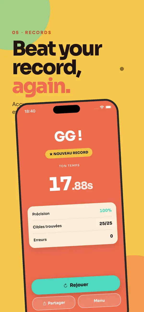 Tap 1-100 : Tap Numbers