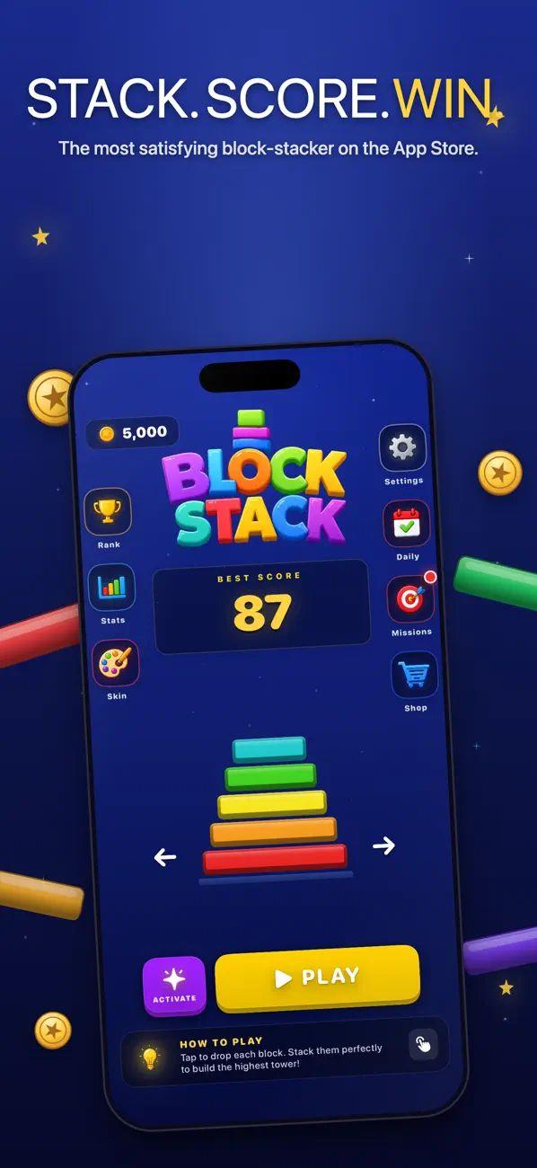 BlockStack - Build Tower