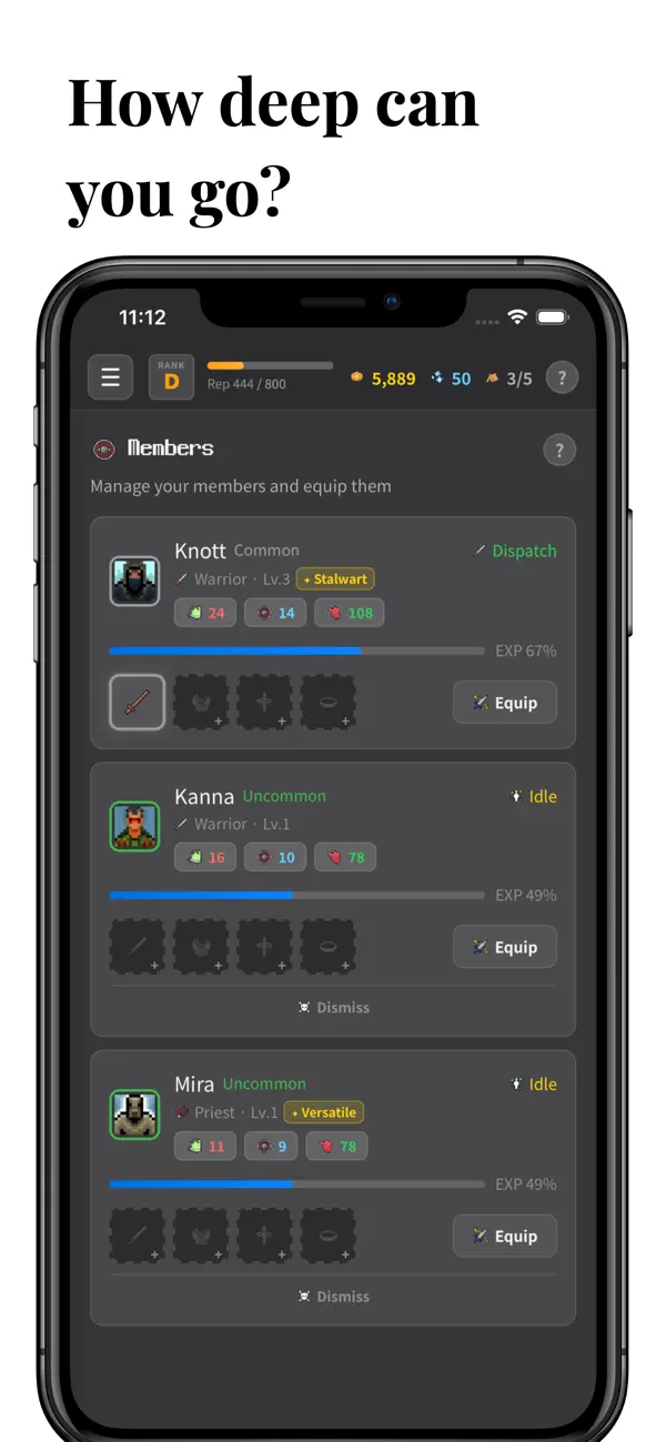 Idle Guild: Dungeon TEXT RPG
