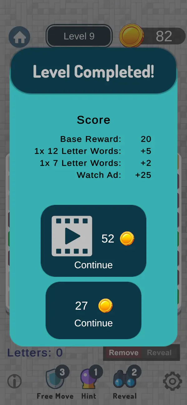 Wordfield: Hidden Letters