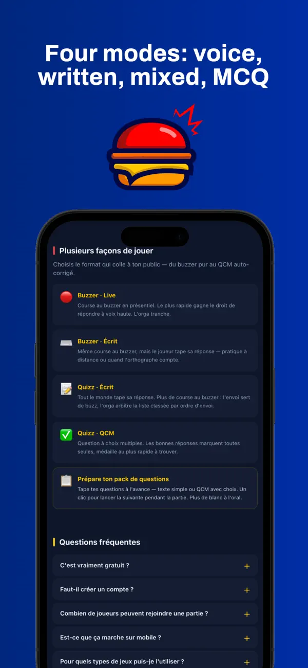 HamBuzzer - Quiz, Buzz & Fun