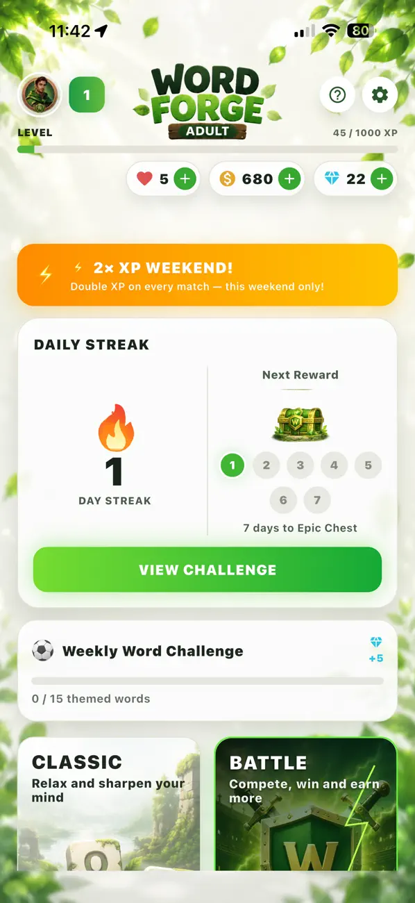 WordForge:Word Battle & Puzzle