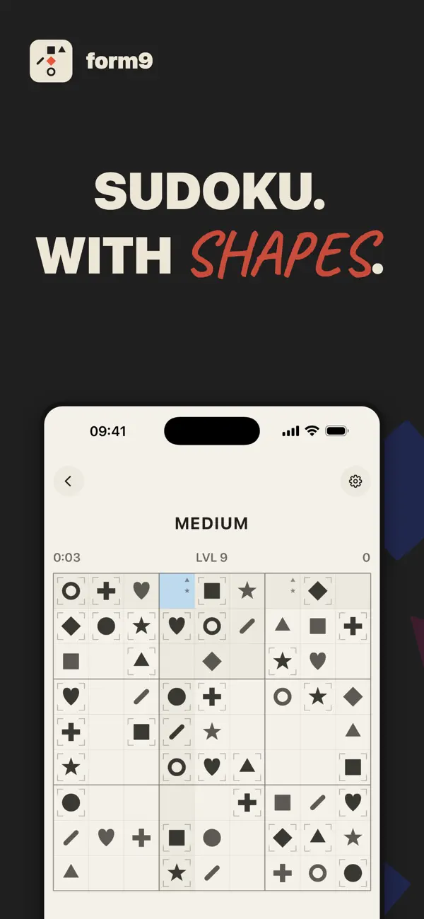 form9: Shape Sudoku