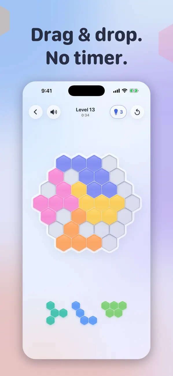 Hexiva: Hexa Tangram Puzzle