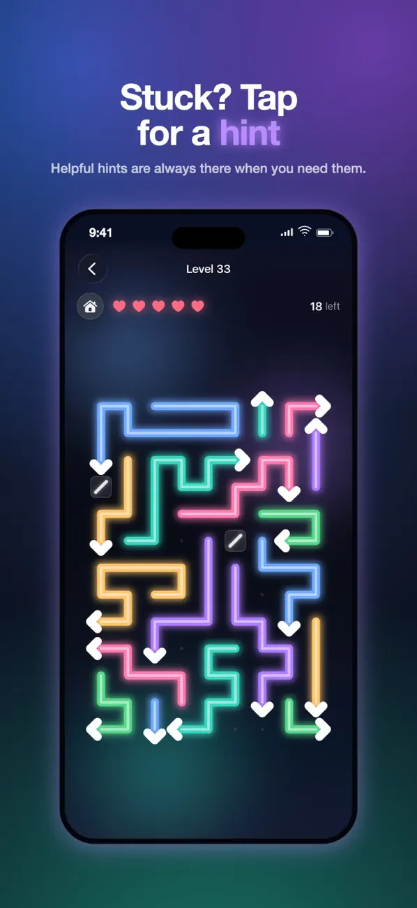 Arrows Puzzle - Neon Game