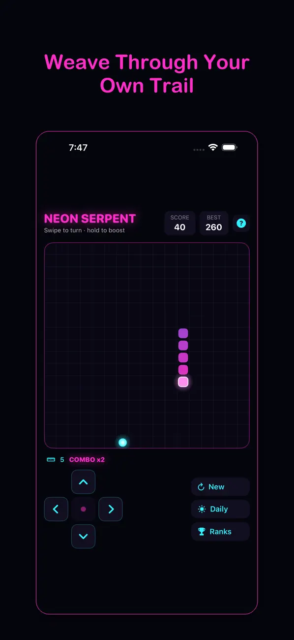 Neon Serpent: Snake Game
