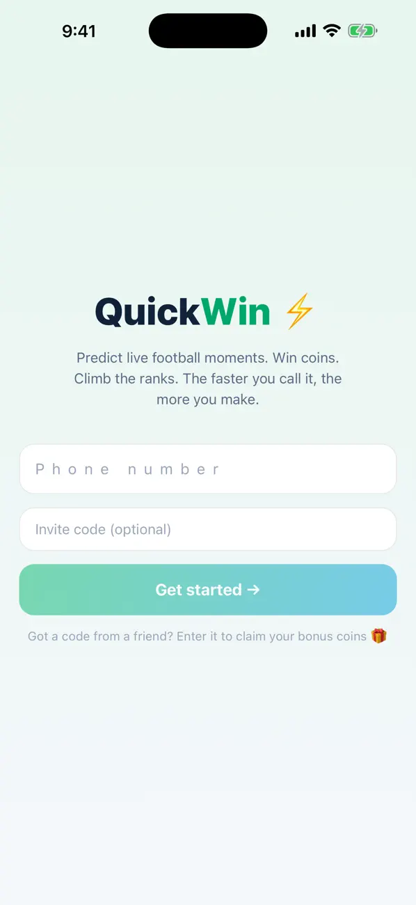 QuickWin: Live Predictions