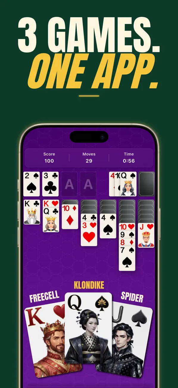 Solitaire, Freecell & Spider