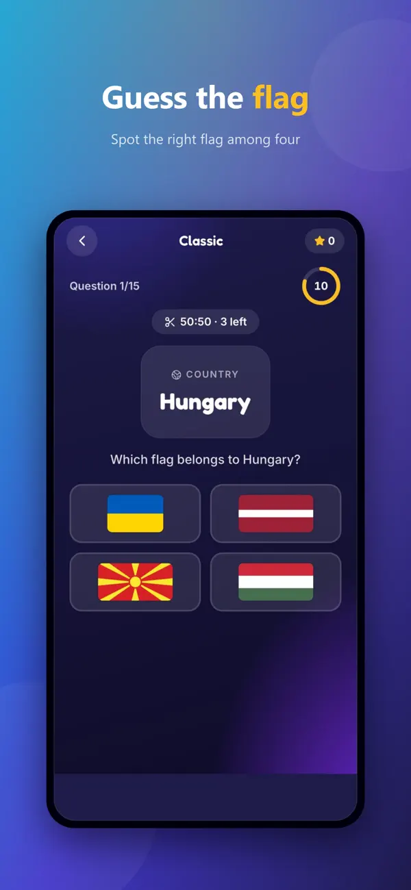 Flags and Countries Quiz Game