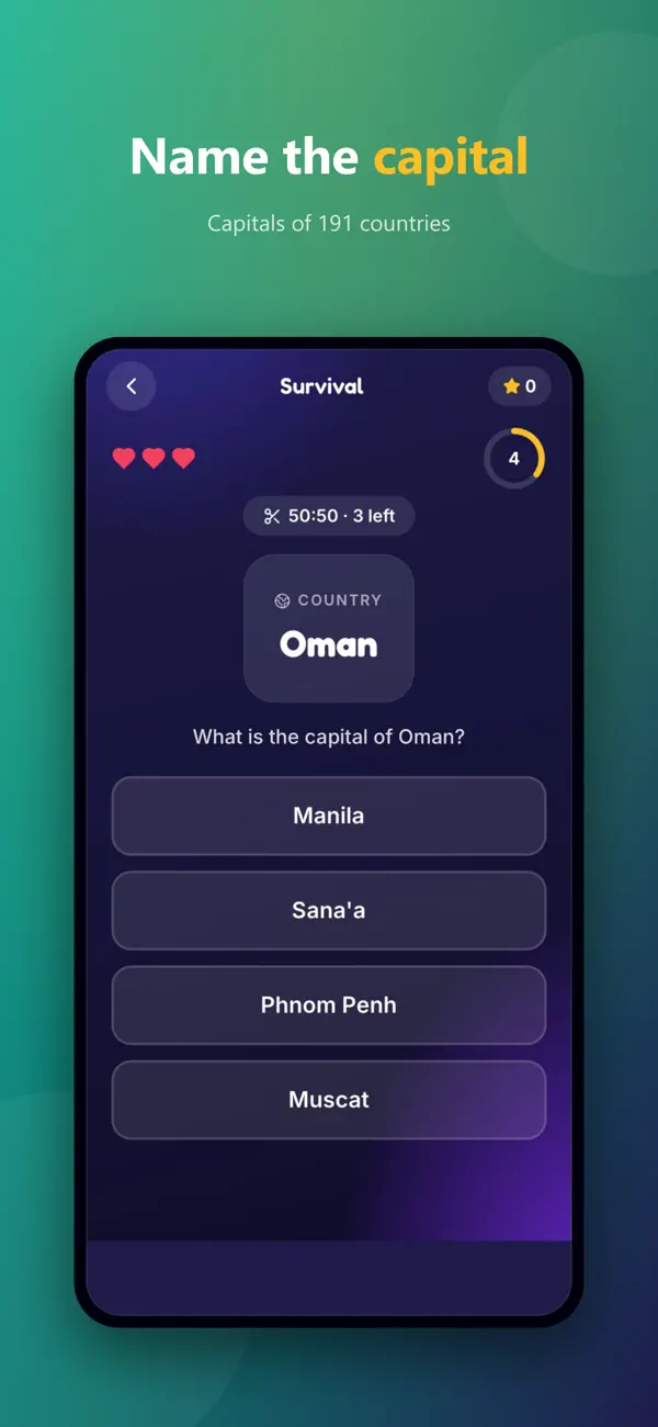 Flags and Countries Quiz Game