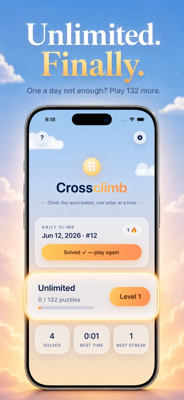 Crossclimb: Word Ladder Game