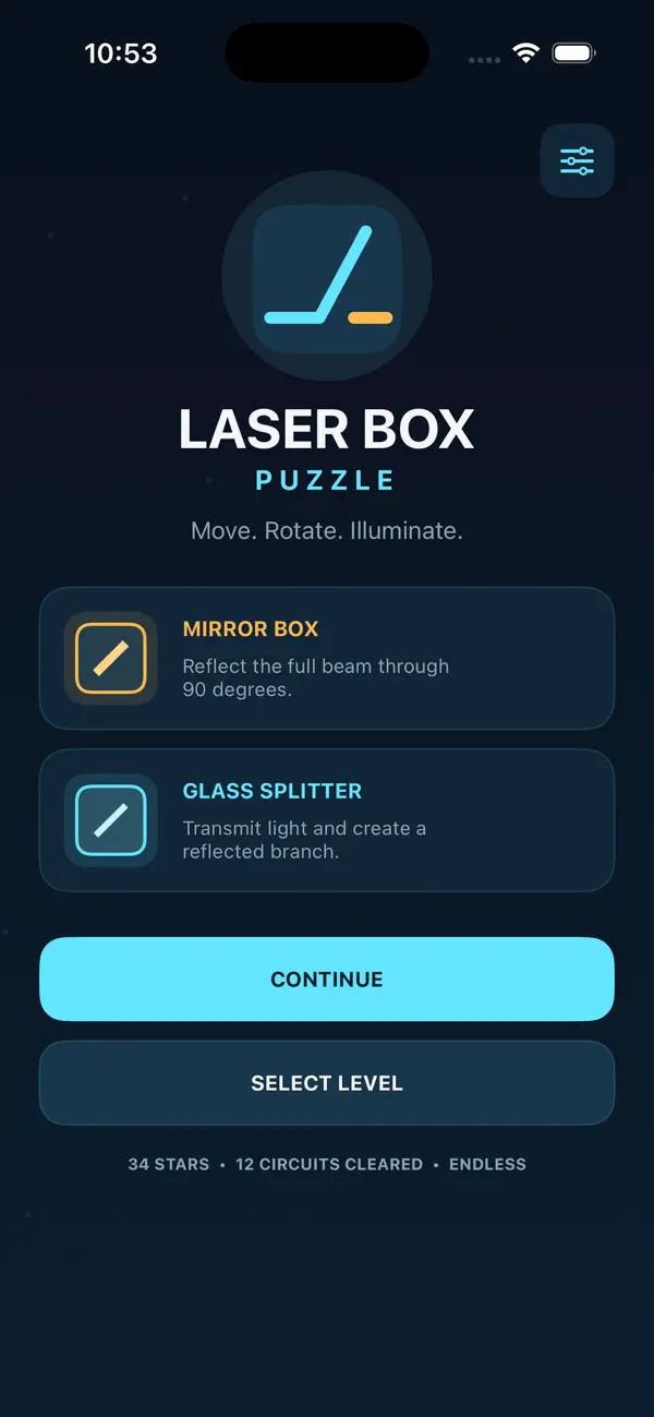 Laser Box Puzzle