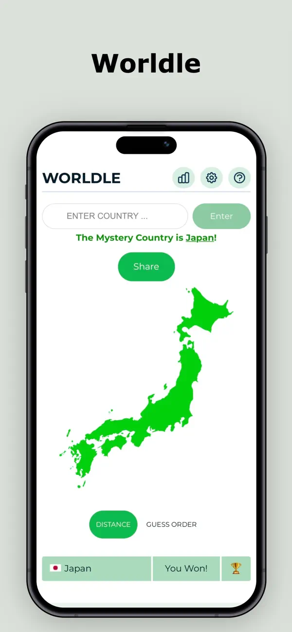 Globle - Guess hidden Country