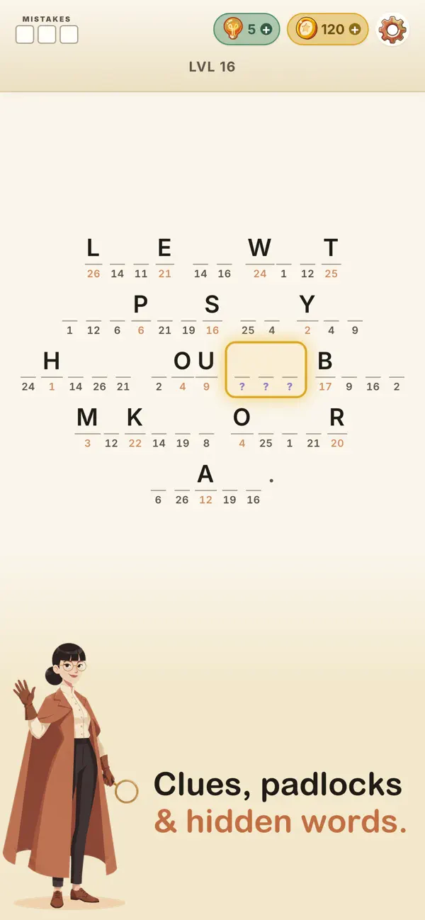 Letter Sleuth - Word Puzzle