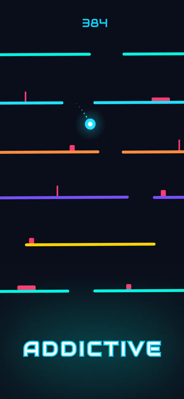 Neon Fall: Tap & Survive