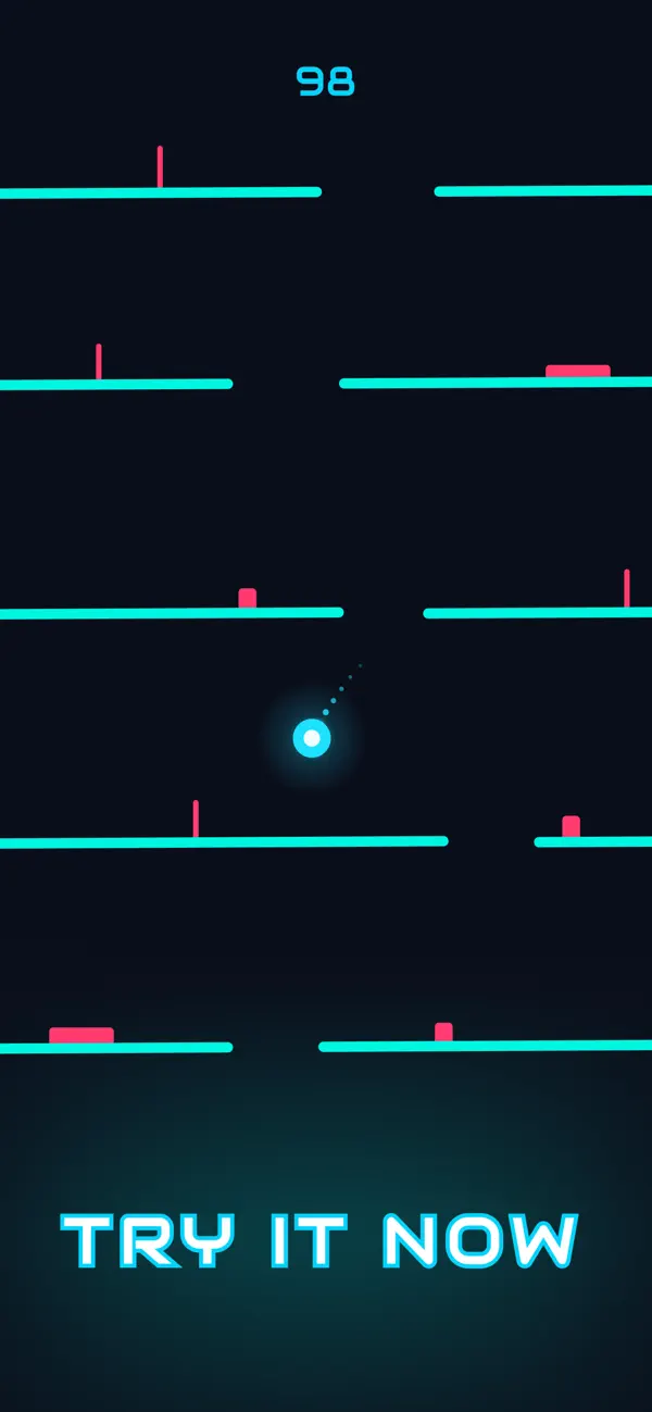 Neon Fall: Tap & Survive