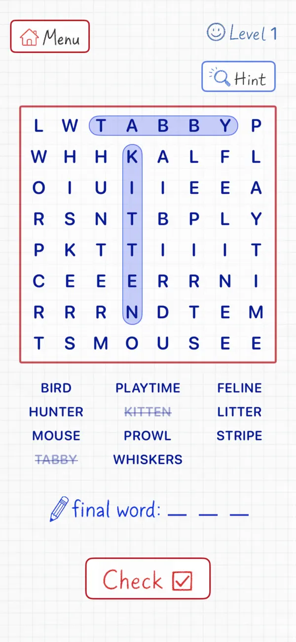 Word Search Game: FinalWord
