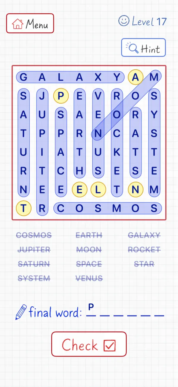 Word Search Game: FinalWord