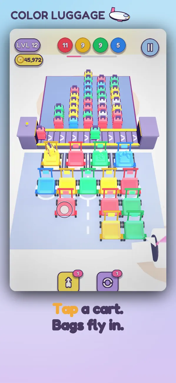 Color Luggage Sort