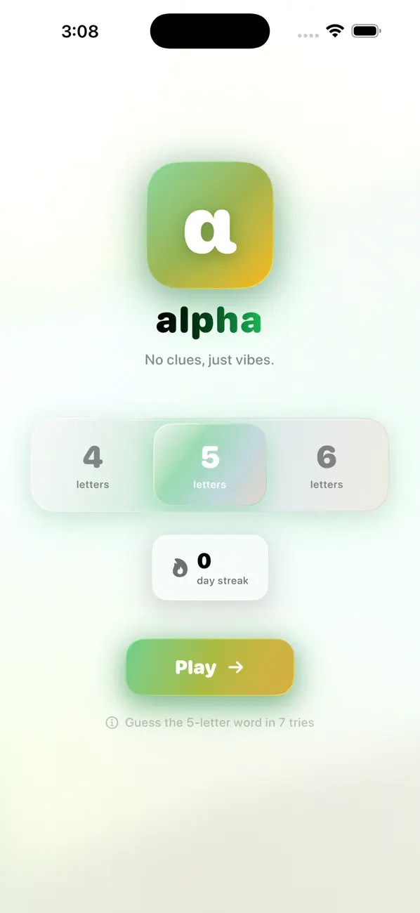 Alpha: Word Guess