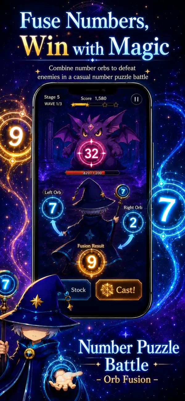 Number Puzzle: Orb Fusion