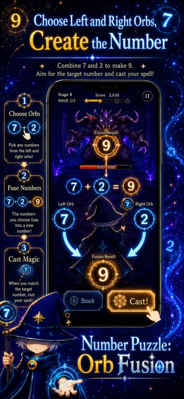 Number Puzzle: Orb Fusion