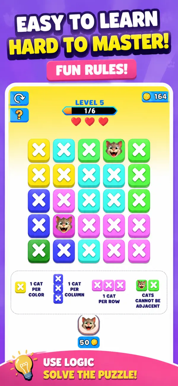 Meow Logic: Cat Puzzle Game