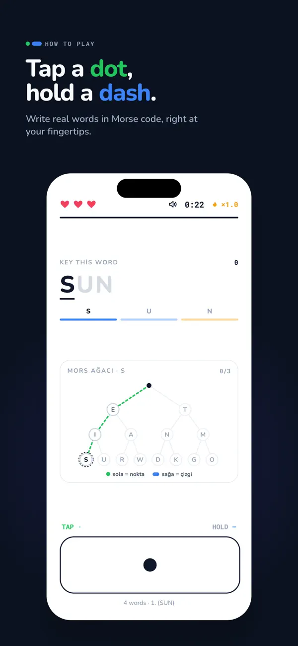 Morse Code Game - Word Blitz