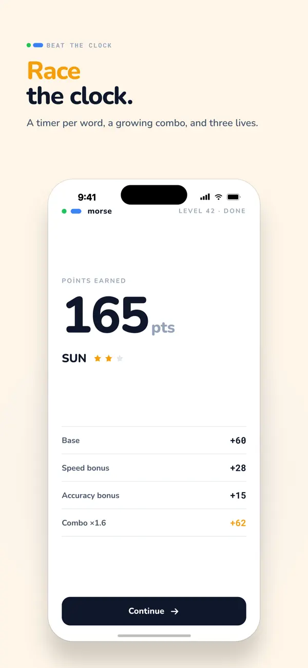 Morse Code Game - Word Blitz