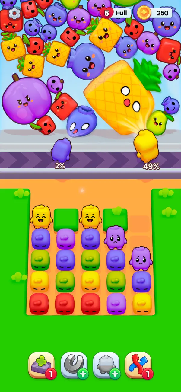 Color Pipets Jam: Fruit Puzzle
