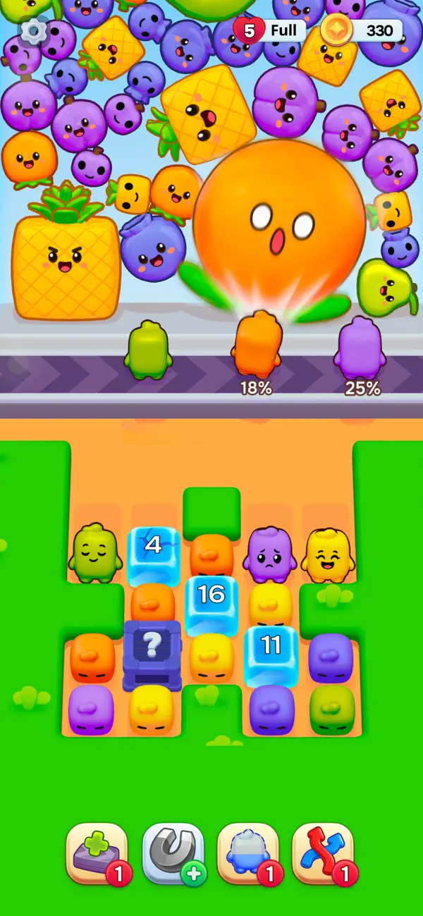 Color Pipets Jam: Fruit Puzzle