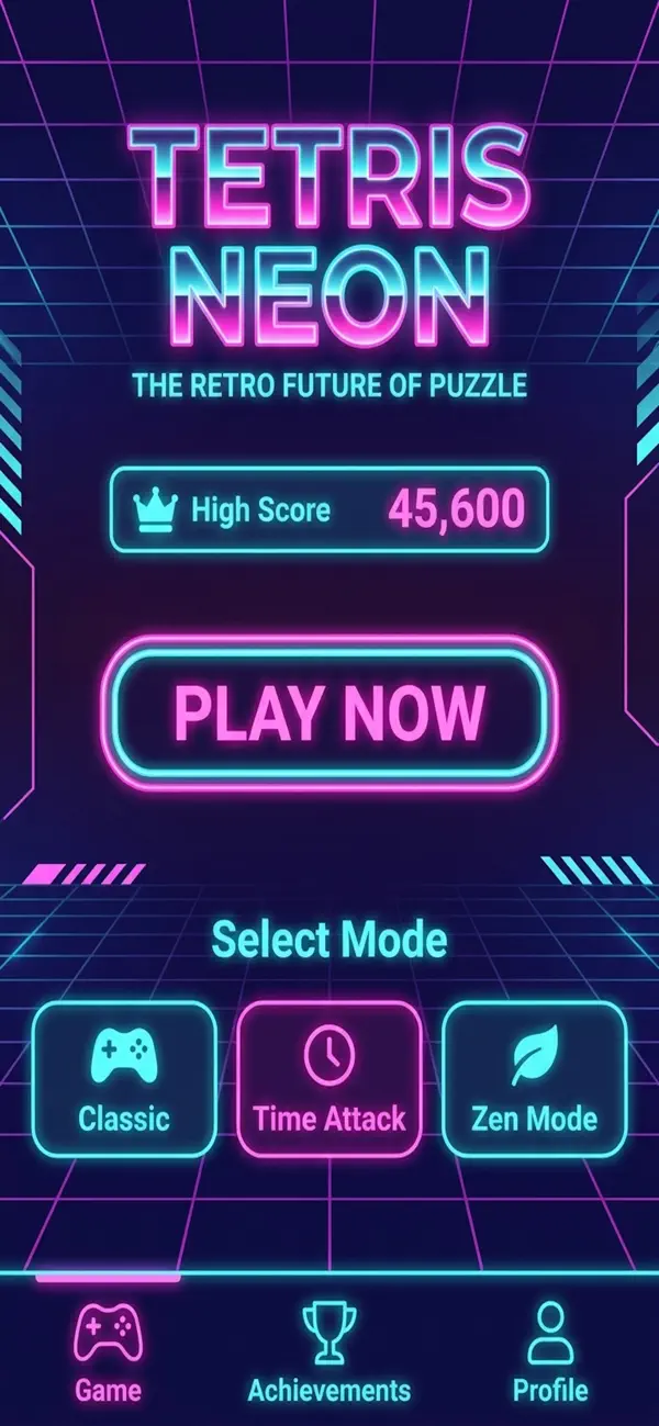 Neon Block Rush