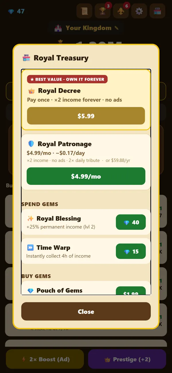 Idle Kingdom Tycoon