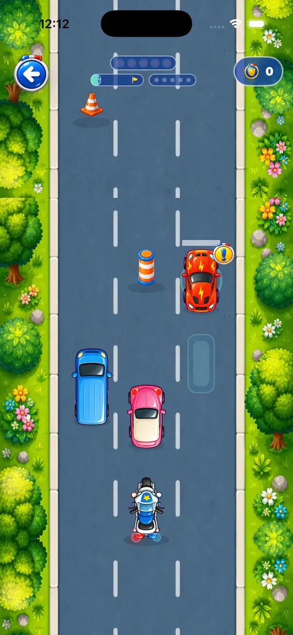 Police Car Driving Cop Officer