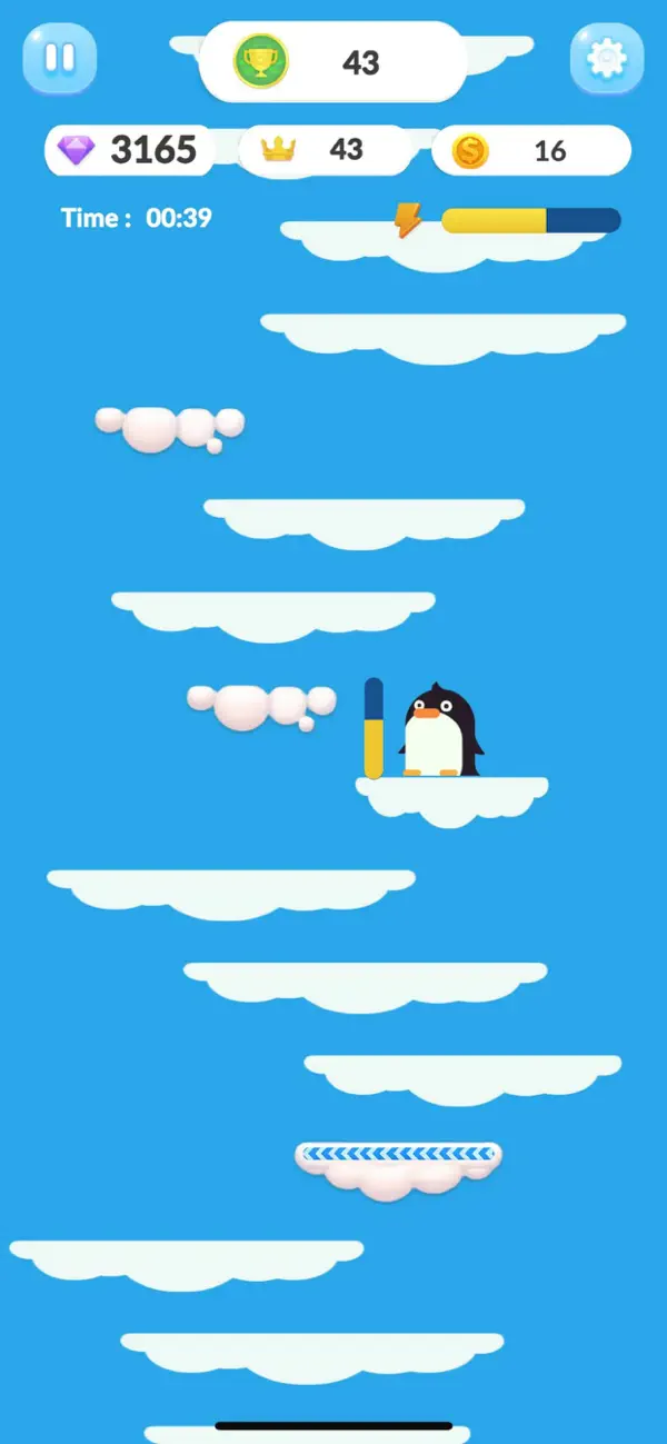 Among Clouds - Penguin jump
