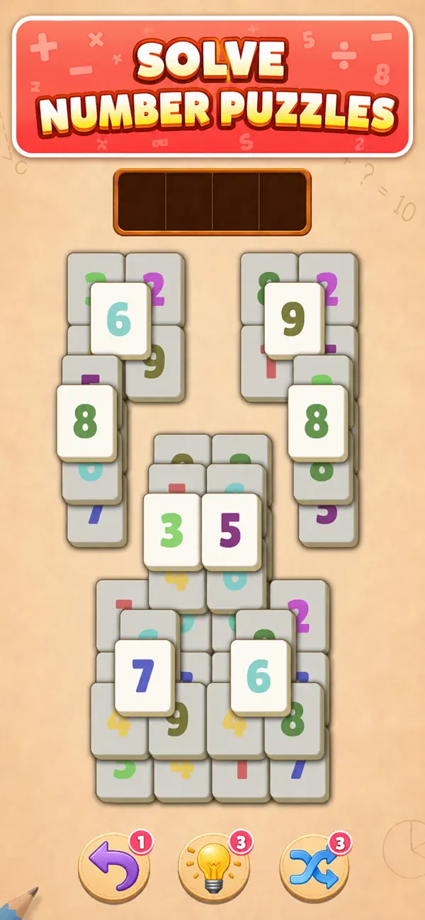 Math Mahjong Puzzle