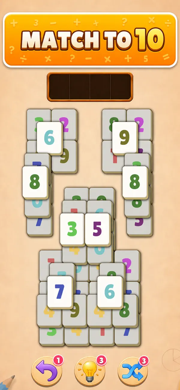 Math Mahjong Puzzle