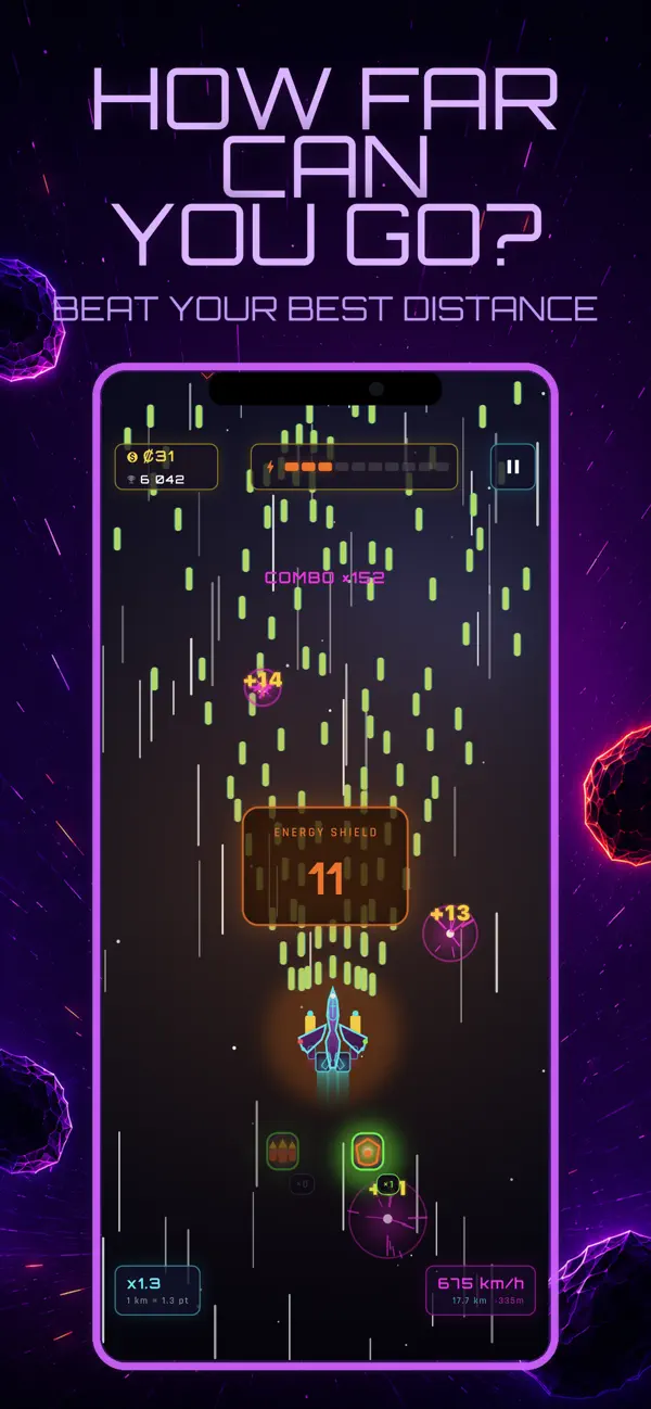 Neon Void - Space Runner