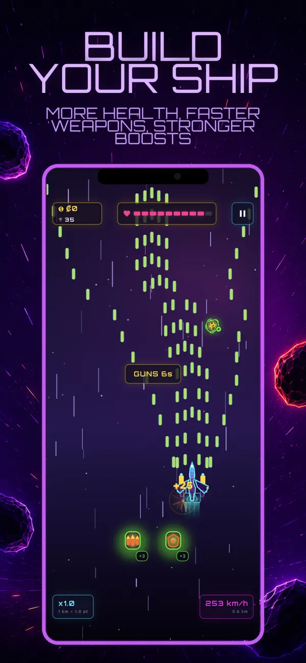 Neon Void - Space Runner