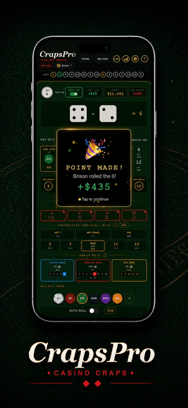 CrapsPro: Casino Craps