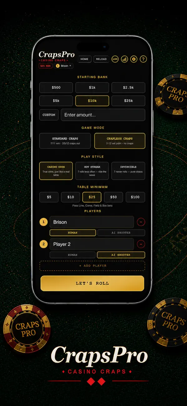 CrapsPro: Casino Craps