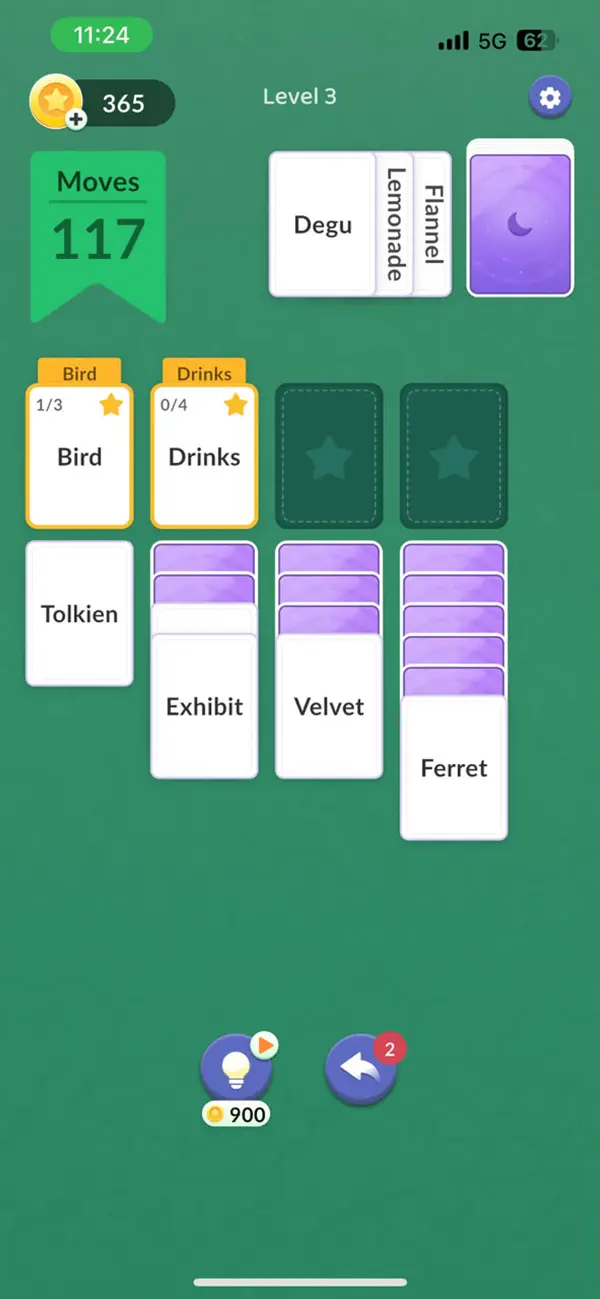 Solitaire Association Go
