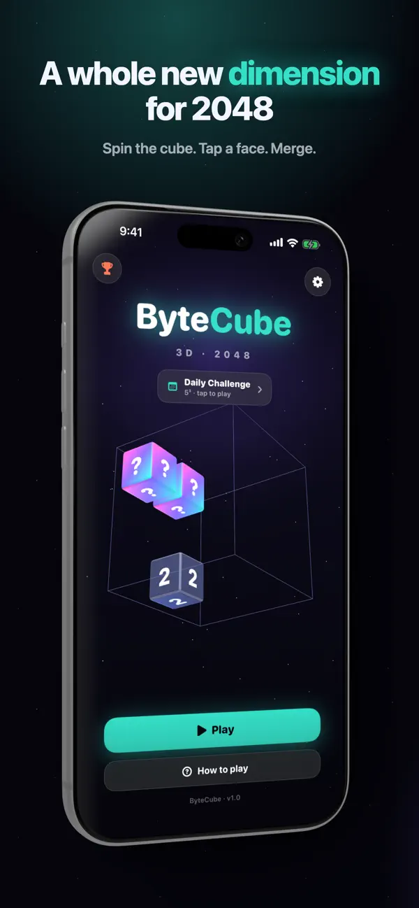 ByteCube: 3D Cube Puzzle