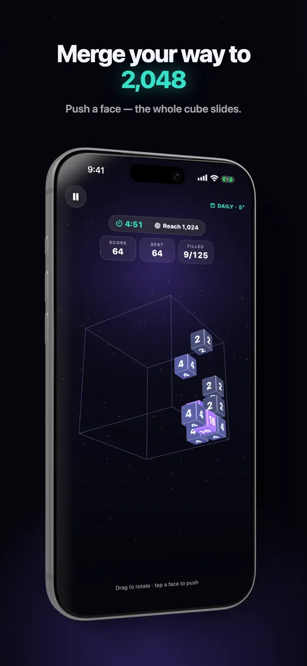 ByteCube: 3D Cube Puzzle