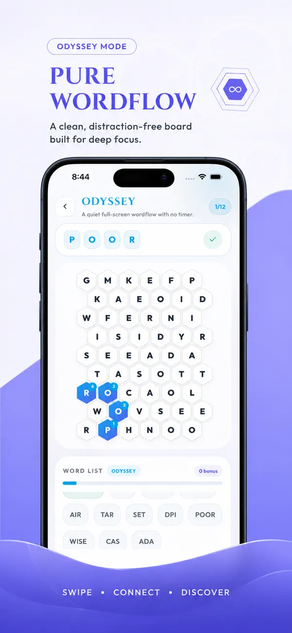 Hexora: Word Hunt Hex Puzzle