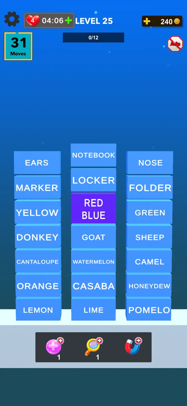 Block Word Jam